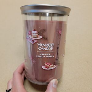 Yankee Candle Parisian Holiday Brunch Scent Large 20oz Signature Tumbler Jar New